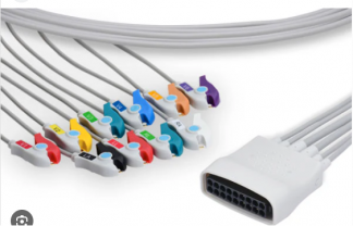 12-Lead Complete Lead Set Grabber IEC Std Length